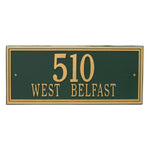 Double Line Estate Wall Address Plaque