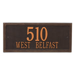 Double Line Estate Wall Address Plaque