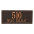 Double Line Estate Wall Address Plaque