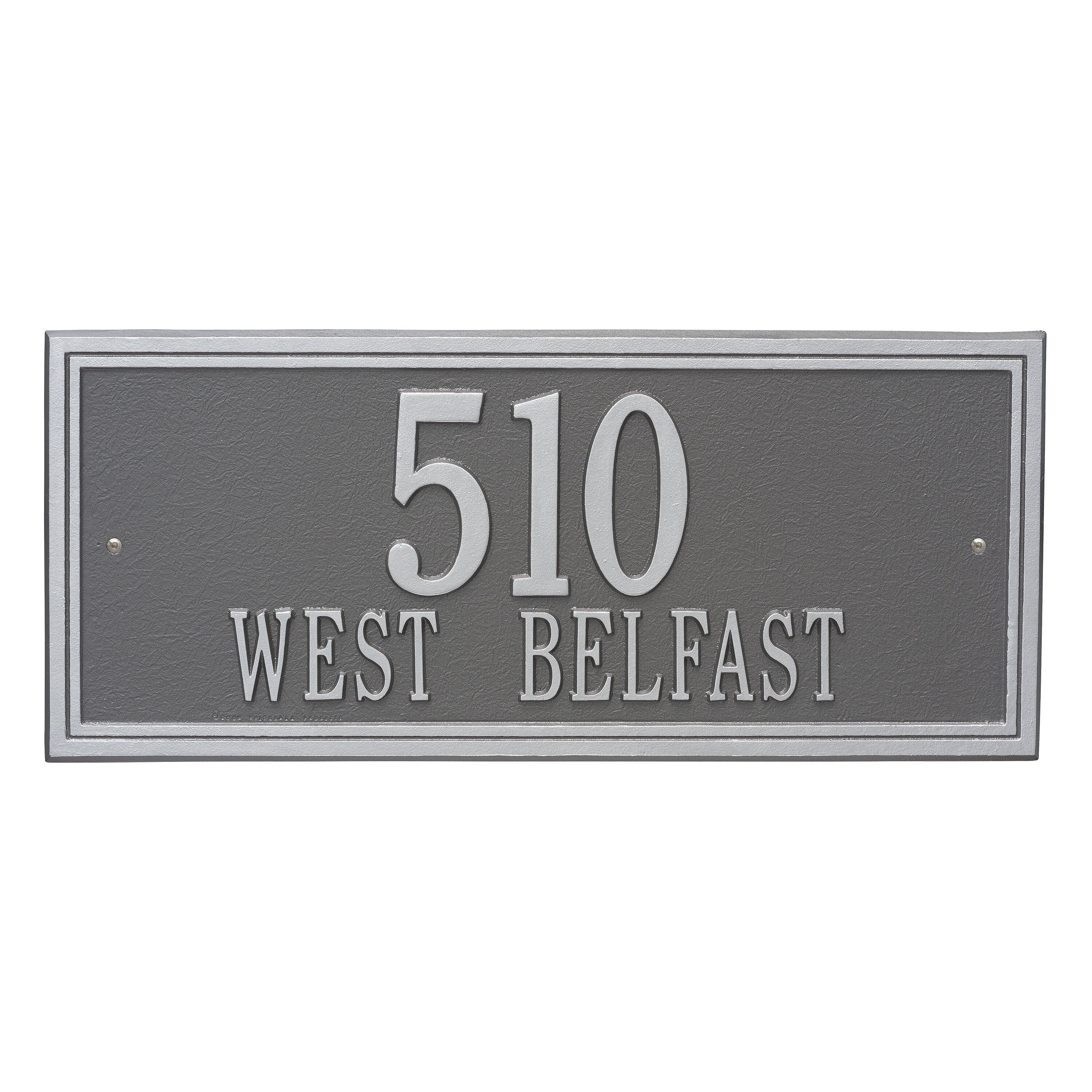 Double Line Estate Wall Address Plaque