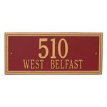 Double Line Estate Wall Address Plaque