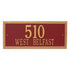 Double Line Estate Wall Address Plaque