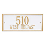 Double Line Estate Wall Address Plaque