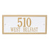 Double Line Estate Wall Address Plaque