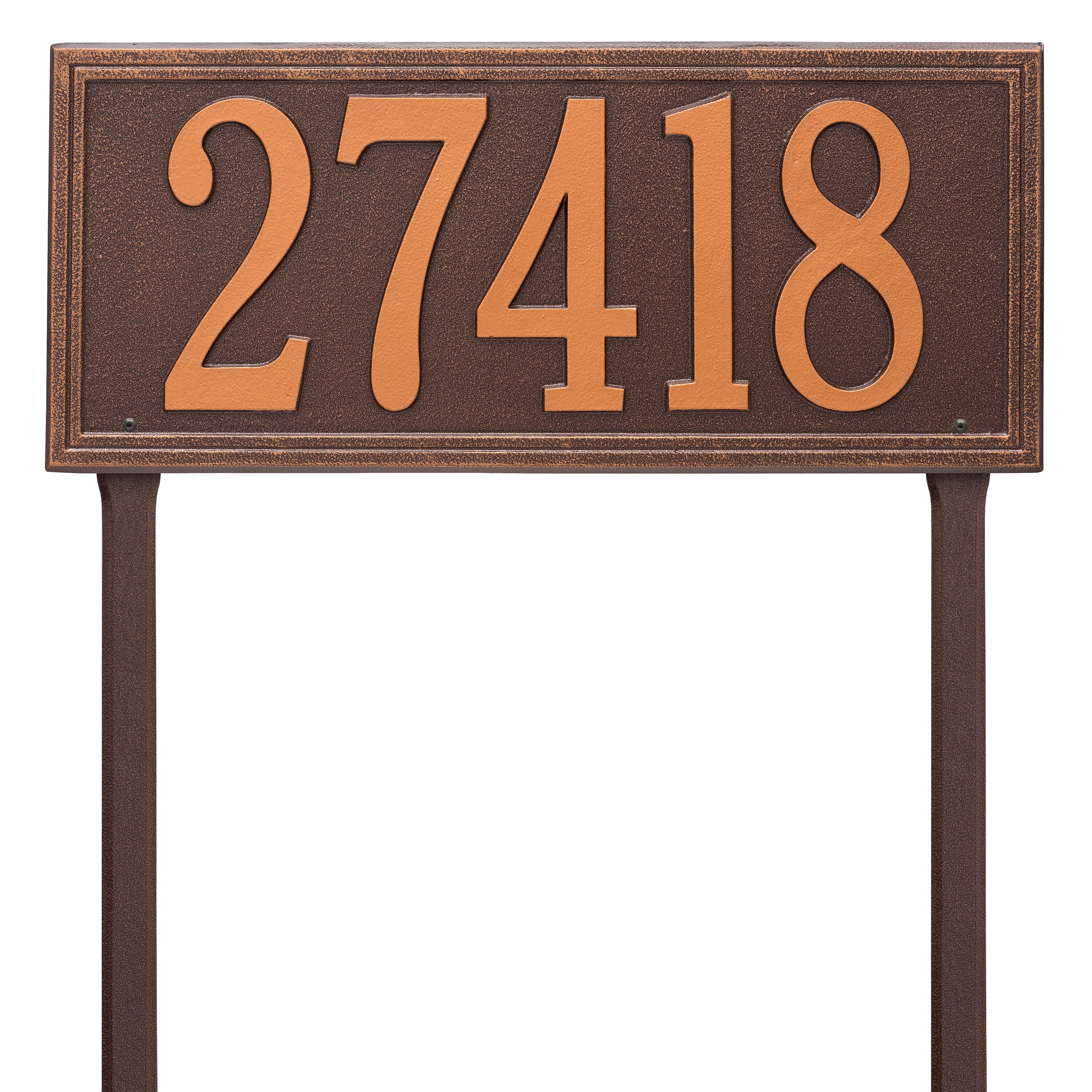 Double Line Lawn Address Plaque (Estate Size)