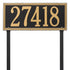 Double Line Lawn Address Plaque (Estate Size)