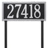 Double Line Lawn Address Plaque (Estate Size)