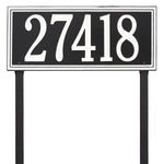 Double Line Lawn Address Plaque (Estate Size)