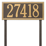 Double Line Lawn Address Plaque (Estate Size)