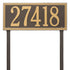 Double Line Lawn Address Plaque (Estate Size)