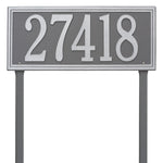 Double Line Lawn Address Plaque (Estate Size)