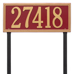 Double Line Lawn Address Plaque (Estate Size)