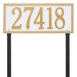 Double Line Lawn Address Plaque (Estate Size)
