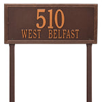 Double Line Lawn Address Plaque (Estate Size)