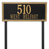 Double Line Lawn Address Plaque (Estate Size)
