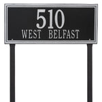 Double Line Lawn Address Plaque (Estate Size)