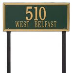 Double Line Lawn Address Plaque (Estate Size)