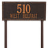 Double Line Lawn Address Plaque (Estate Size)