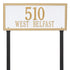 Double Line Lawn Address Plaque (Estate Size)