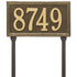 Double Line Standard Lawn Address Plaque
