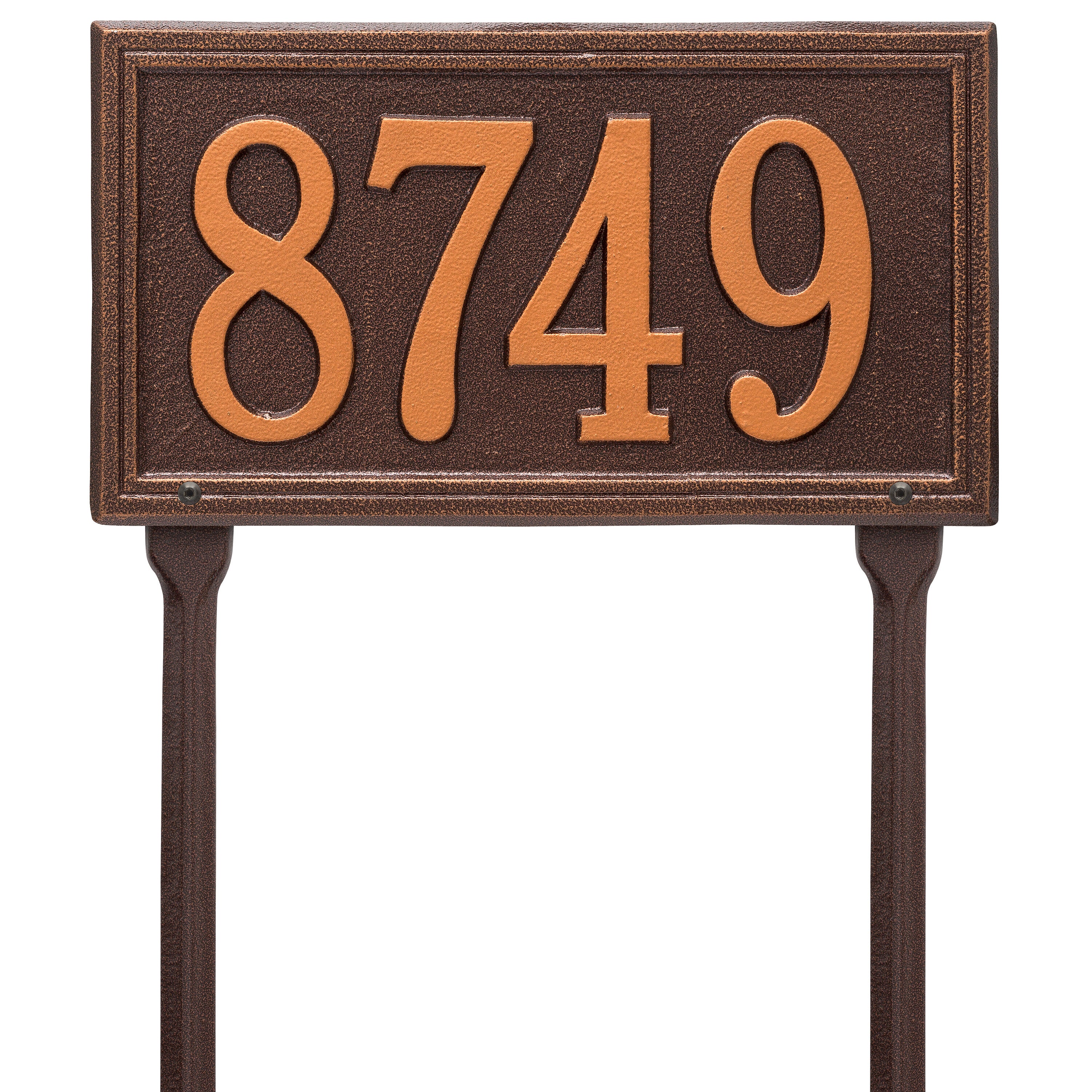 Double Line Standard Lawn Address Plaque