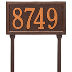 Double Line Standard Lawn Address Plaque