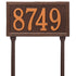 Double Line Standard Lawn Address Plaque