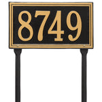 Double Line Standard Lawn Address Plaque