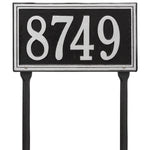 Double Line Standard Lawn Address Plaque