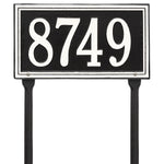 Double Line Standard Lawn Address Plaque