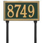 Double Line Standard Lawn Address Plaque