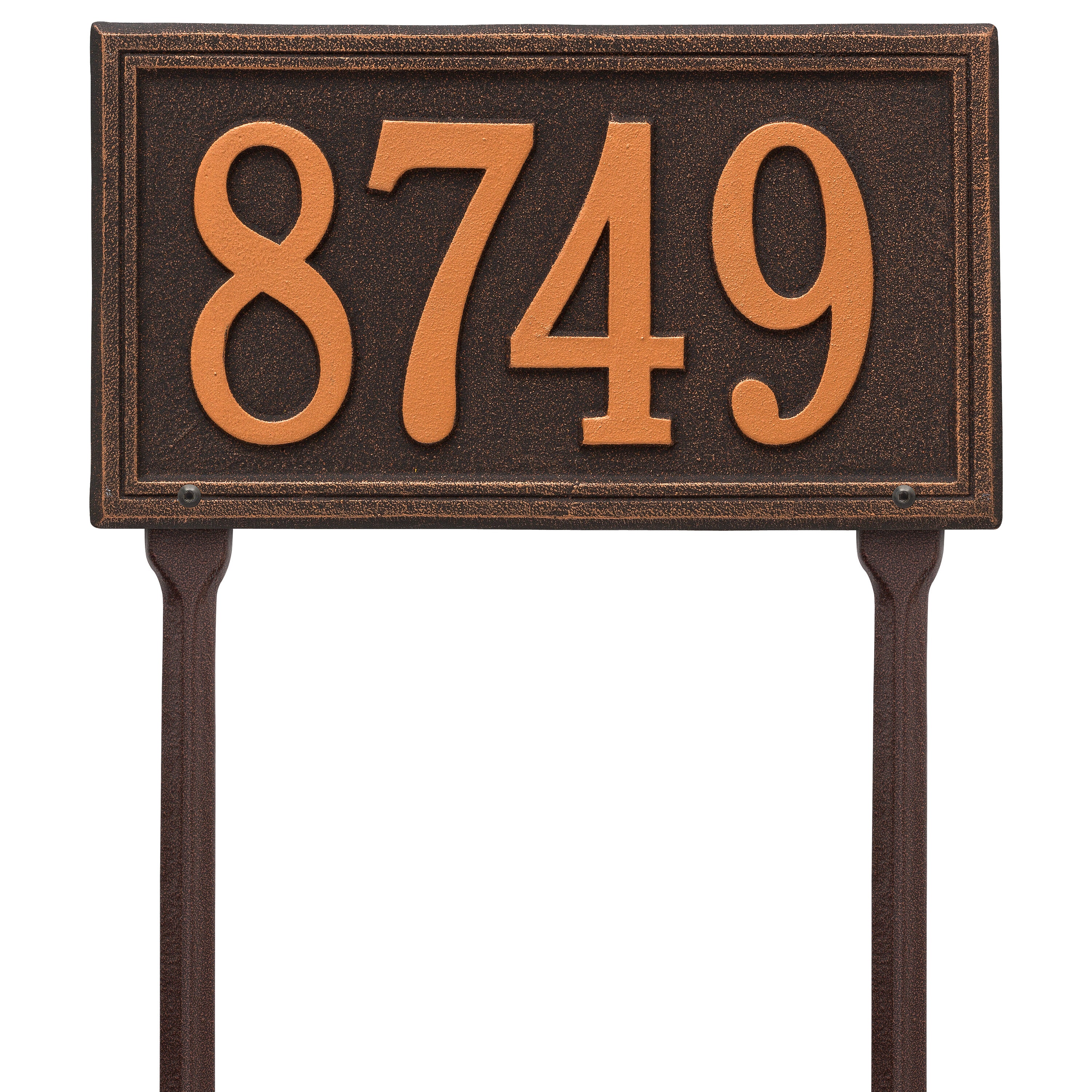 Double Line Standard Lawn Address Plaque