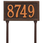 Double Line Standard Lawn Address Plaque