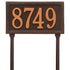 Double Line Standard Lawn Address Plaque