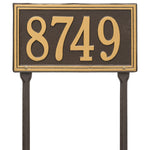 Double Line Standard Lawn Address Plaque