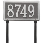 Double Line Standard Lawn Address Plaque