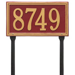 Double Line Standard Lawn Address Plaque