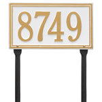 Double Line Standard Lawn Address Plaque