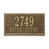 Double Line Standard Wall Address Plaque