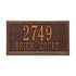Double Line Standard Wall Address Plaque