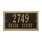 Double Line Standard Wall Address Plaque