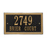 Double Line Standard Wall Address Plaque