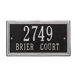 Double Line Standard Wall Address Plaque