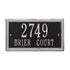 Double Line Standard Wall Address Plaque