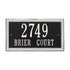 Double Line Standard Wall Address Plaque