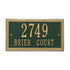Double Line Standard Wall Address Plaque