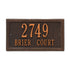 Double Line Standard Wall Address Plaque