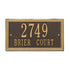 Double Line Standard Wall Address Plaque
