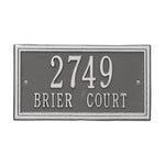 Double Line Standard Wall Address Plaque