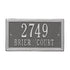 Double Line Standard Wall Address Plaque